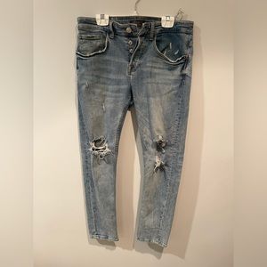 Zara size 31 Ripped Jeans